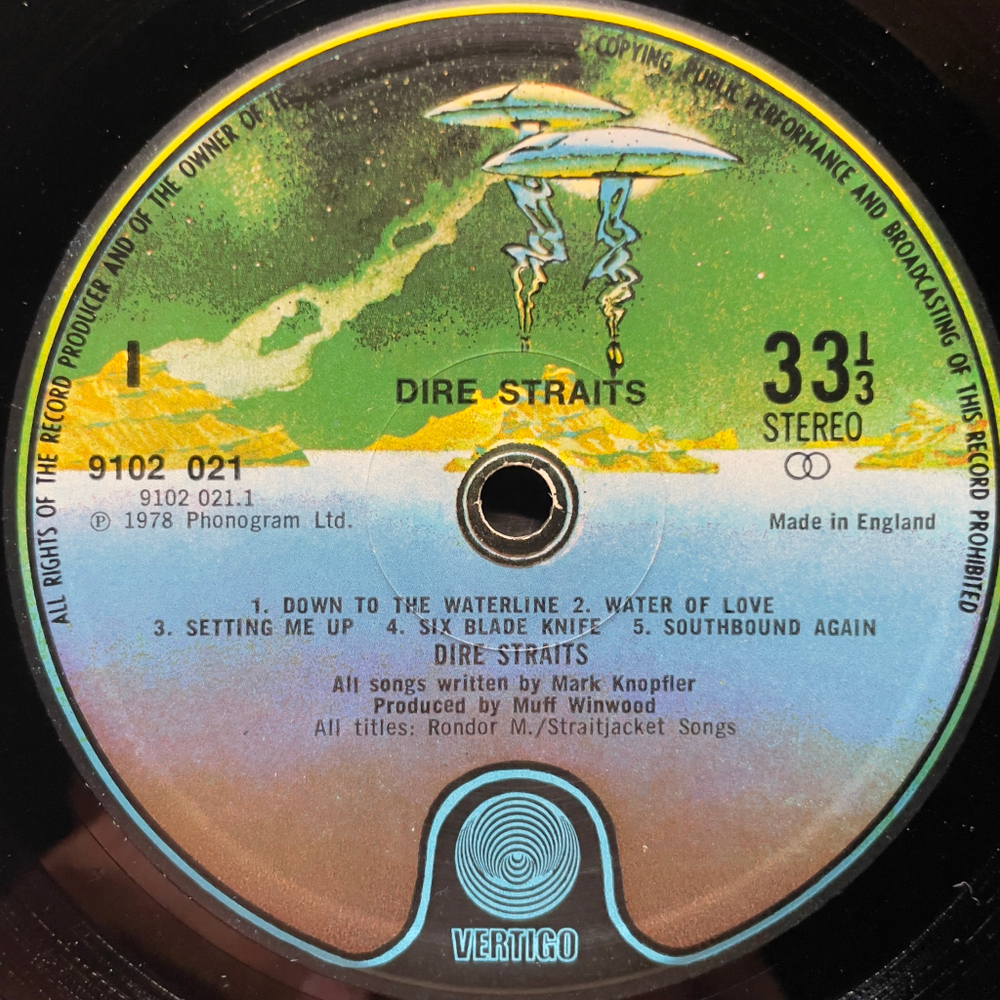 Dire Straits ‎– Dire Straits (Англия 1978г.)