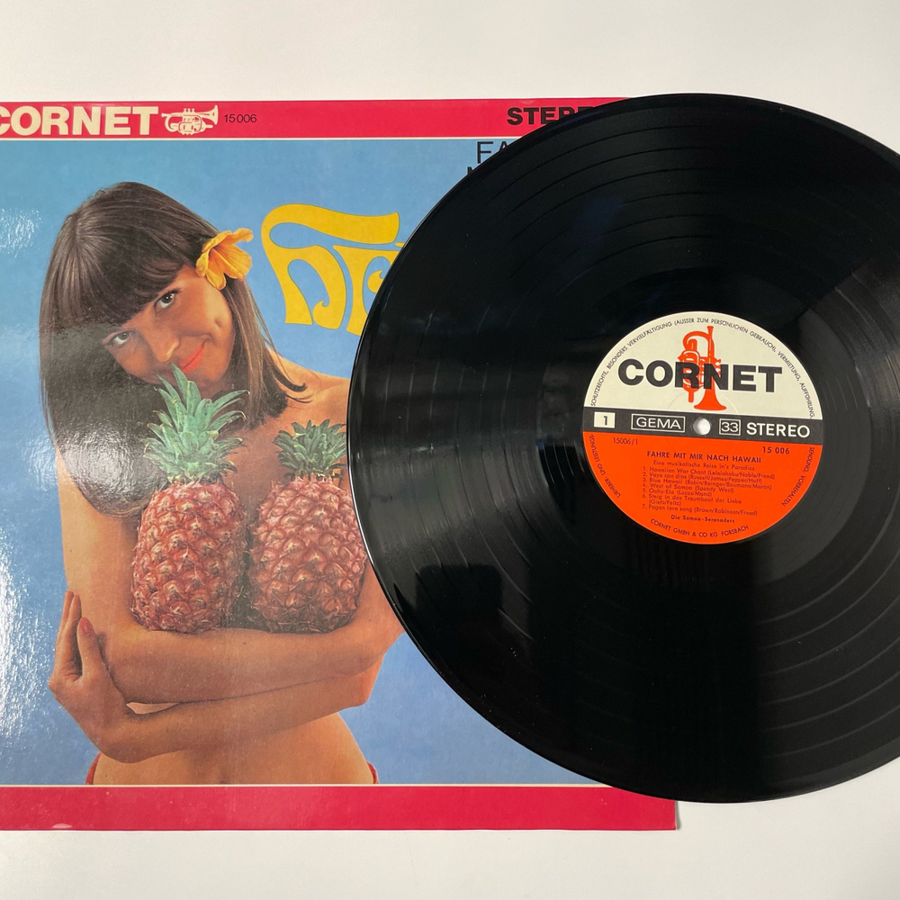 Винтажная виниловая пластинка LP Оркестр Играет Гавайские Мотивы, Die Samoa Serenaders, Fahre Mit Mir Nach Hawaii (Германия 1973)