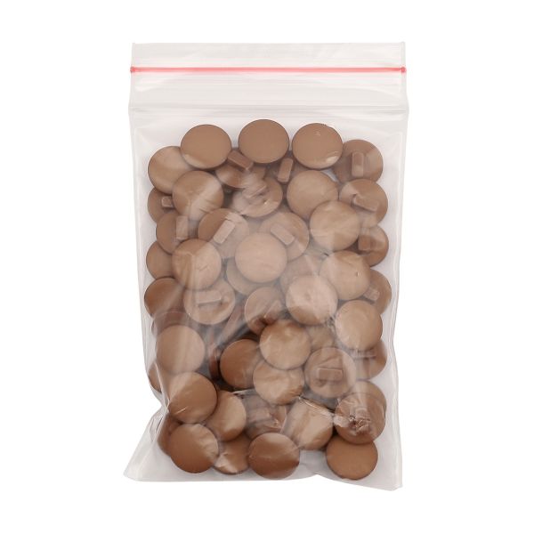 Пуговицы на ножке 18L=11 мм, пластик (Brown (коричневый)), NE68, 72 шт