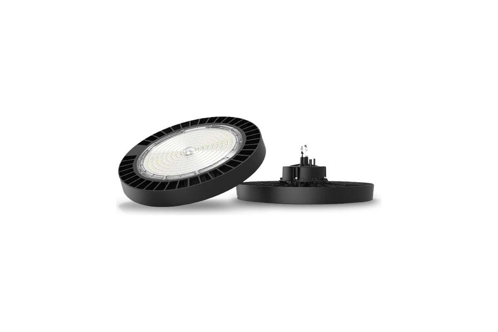 Светильник LED ДСП для высоких пролетов IB 10 S 100-150-200W W 850 BK D353xH117мм 100- 200Вт 5000К IP65 High Bay Русский Свет 16091023043