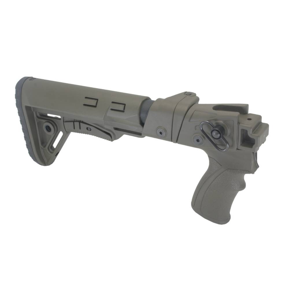 Складной приклад на Сайгу 410, DLG Tactical. Черный