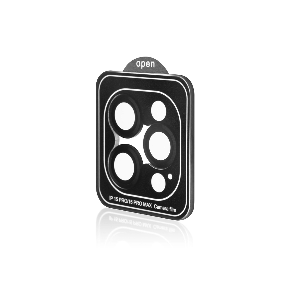 Стекло на камеру BROSCORP на Apple iPhone 15 Pro (арт.IP15PRO-MONO-CAM-BLACK )