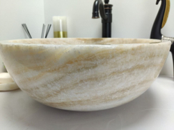 Раковина из оникса Bowl Yellow BO-60505 45x45x17 из натурального камня