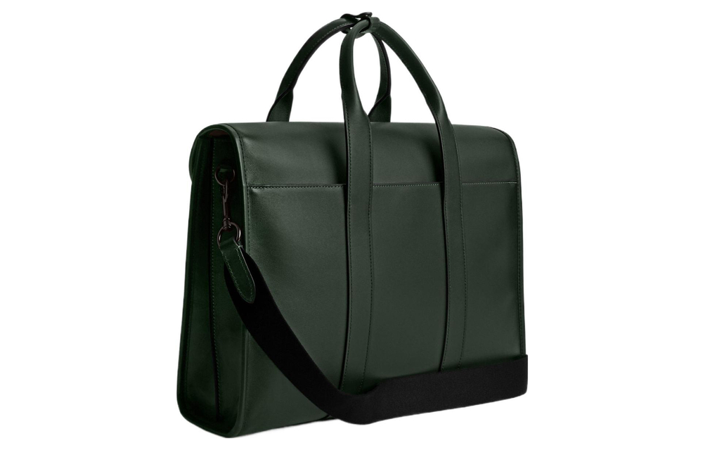 COACH Gotham Glove Tanned Leather Briefcase, Shoulder Bag, Crossbody Bag, Handbag Large Men"s Jasper