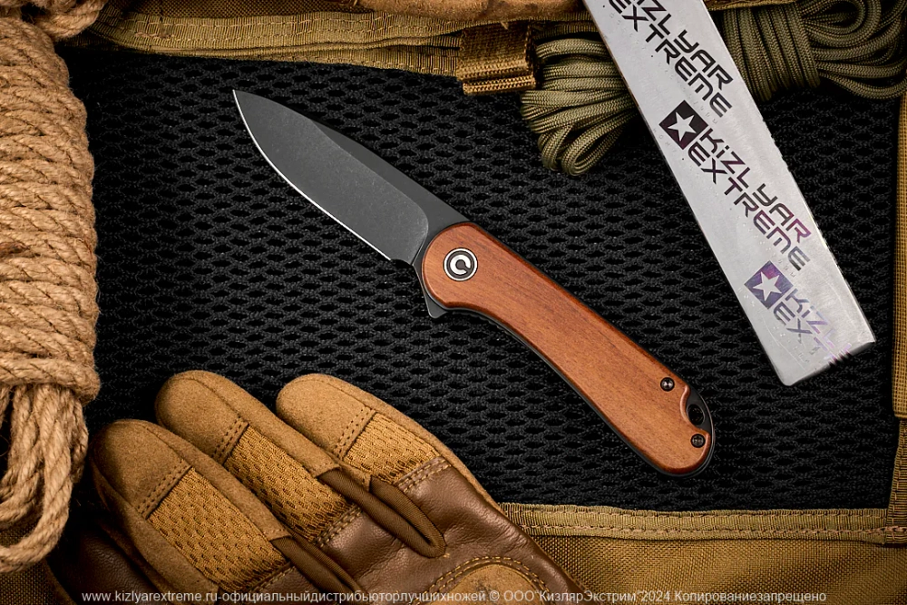 Нож Civivi Elementum C907U сталь D2 BlackWash рукоять Guibourtia