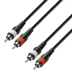Adam Hall K3 TCC 0300 M - кабель аудио 2 x RCA (M) - 2 x RCA (M), 0.22 мм2, 3 м, moulded