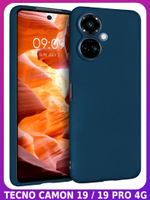 Мягкий Soft Touch чехол из силикона для TECNO CAMON 19 / 19 PRO 4G с бархатной подкладкой