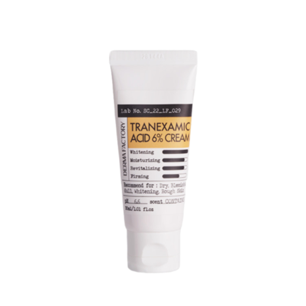 Derma Factory Крем с 6% транексамовой кислотой, отбеливающий - Tranexamic acid 6% cream, 30мл