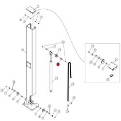 Палец ролика цепи T4, T4H, T4B, V2-4L, V2-4LH, V2-4LB