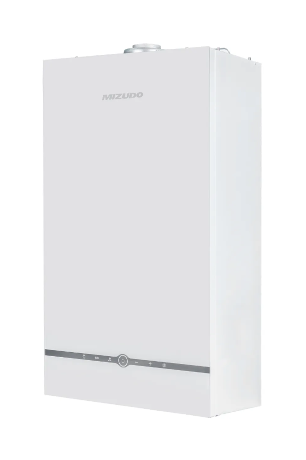 Настенный котел MIZUDO M24Т PRO White Glass (24 кВт, 2х контурный с раздельными теплообменниками, латунные гидрогруппы)