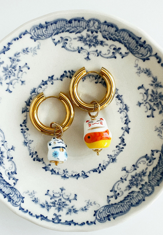 Подвеска Манэки апельсиновый