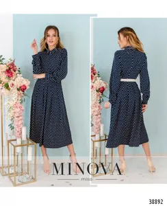 Платье 3141-темно-синий Minova