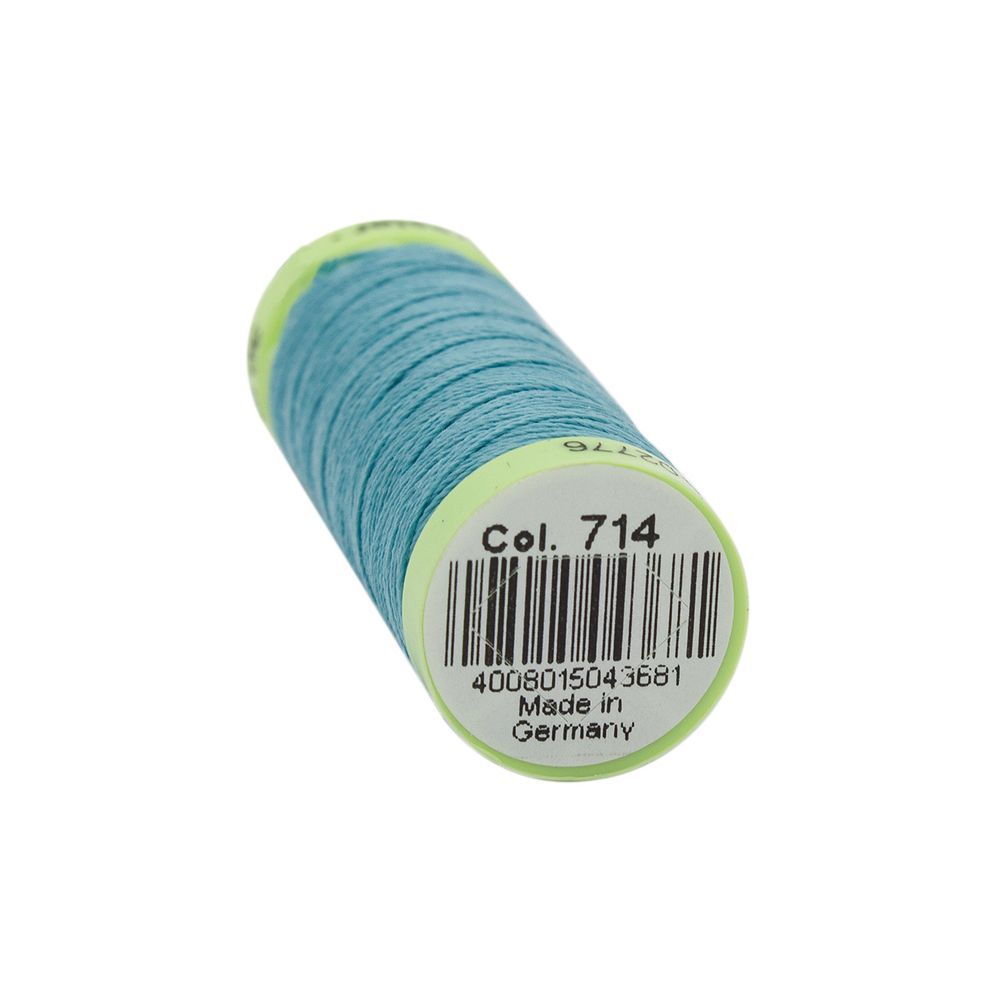 Нитки отделочные Gutermann Top Stitch 30 (30 метров), 5 кат. | 714 умеренный аквамарин