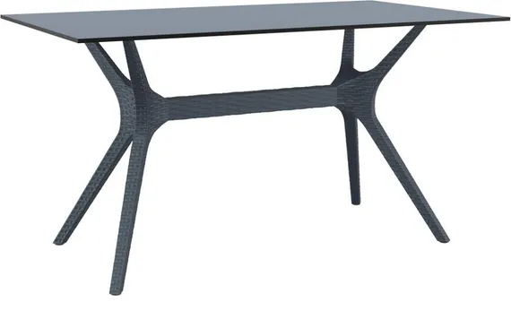 Стол Ibiza Table 140х80 см черный