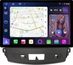 Магнитола для Mitsubishi Outlander XL, Peugeot 4007, Citroen C-Crosser (Rockford, рамка перфорированная) - FarCar BX877 монитор 13" 2K QLED на Android 13, Быстрая, CarPlay, 4G SIM-слот