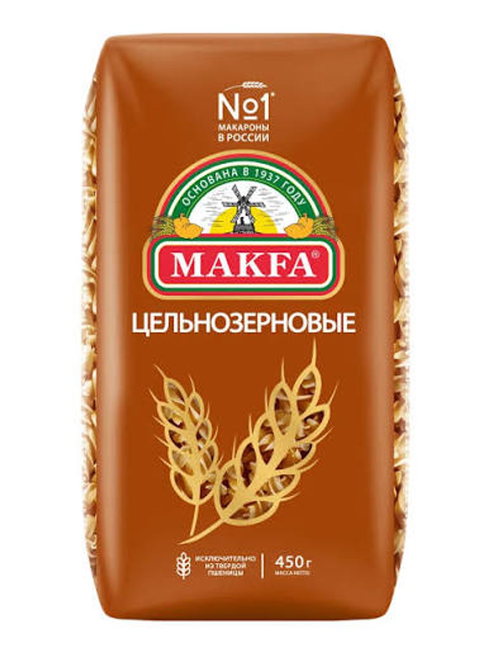 Мак изд Макфа Спирали цельнозерновые 450г