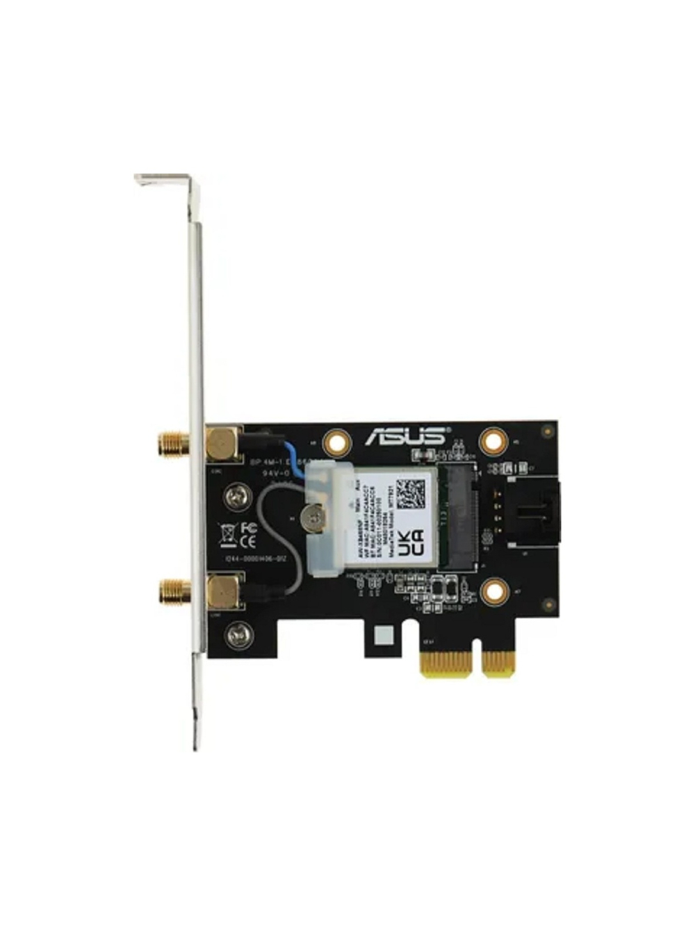 ASUS PCE-AX1800 Беспроводной двухдиапазонный PCI Express адаптер AX1800 + Bluetooth 5.2, внешняя антенна, Wi-Fi 6 (ax)