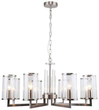Люстра подвесная 8*Е14 1046/11/08P никель Vase Stilfort