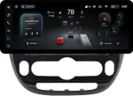 Магнитола для KIA Soul 2 2014-2019 (климат, рамка глянцевая) - Teyes CC4PRO монитор 12.3" 2K QLED + рамка 9, Android 13, Быстрейшая, Snapdragon 778G, ИИ, CarPlay, DSP, 4G SIM-слот