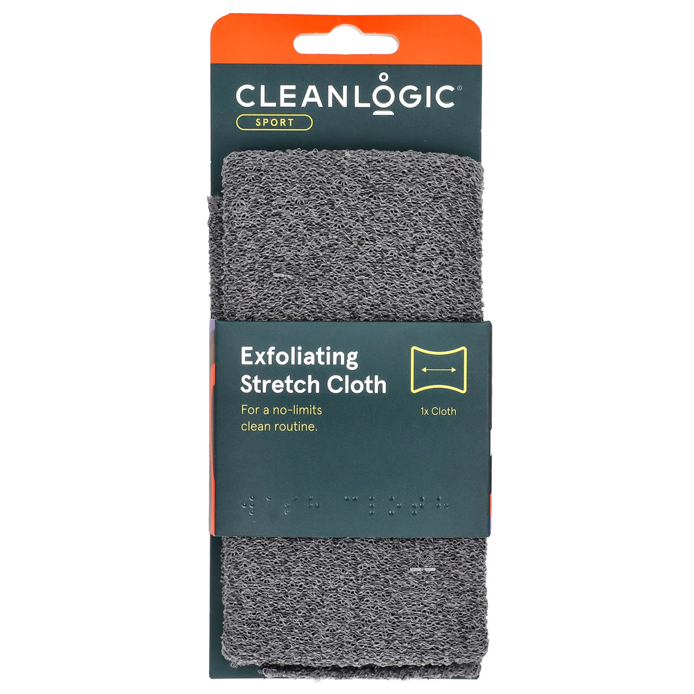 Cleanlogic, Sport, отшелушивающая эластичная салфетка, 1 шт.