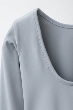 ZARA БОДИ ДЛЯ БАЛЕТА, СЕРОВАТЫЙ