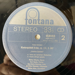 Винтажная виниловая пластинка LP Schubert Шуберт Walter Olbertz, Karl Suske, Schubert Forellen Quintett Berliner Streichquartett (Нидерланды 1972)