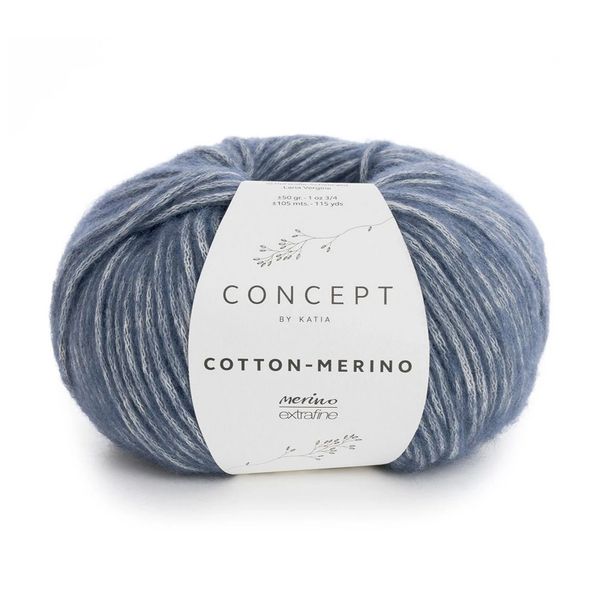 Пряжа Katia (Катя) Cotton-Merino / уп.10 мот. по 50 г, 105 м, 929.50