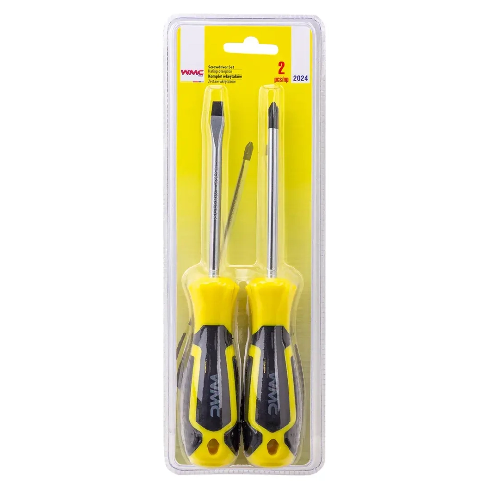 Набор отверток 2пр.(PH2х100мм,SL6х100мм),в блистере WMC TOOLS WMC-2024