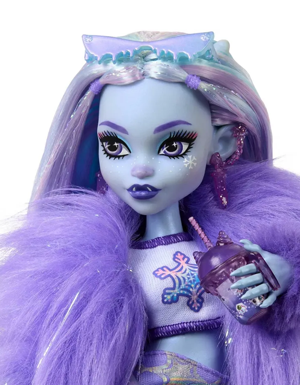 Кукла Монстер Хай Эбби Боминейбл 3 поколение HNF64 | Monster High Abbey Bominable G3 | кукла с аксессуарами | 6+