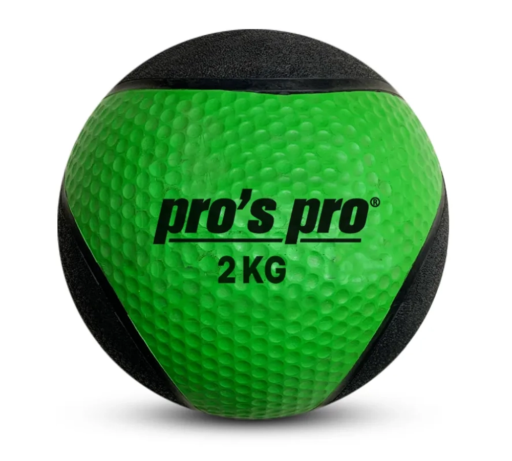 Мяч медицинский для тренировок Pro's Pro Medizinball 2 kg - green