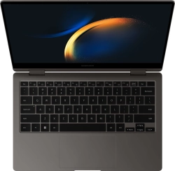 Ноутбук Samsung Galaxy book 3 360 NP730 Core i7 1355U 16Gb SSD512Gb Intel Iris Xe graphics 13.3" AMOLED Touch FHD (1920x1080) Windows 11 Home graphite WiFi BT Cam (NP730QFG-LA1IN)