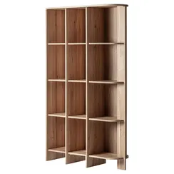 Правый модуль книжного шкафа Nara 210х120 см, дуб