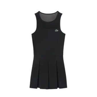 Теннисное платье Lacoste Dual Fabric Pleated Stretch Tennis - black