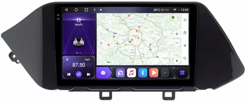 Магнитола для Hyundai Sonata 2020+ - Kuberg OL-1771 QLed+2K, Android 12, Быстрая, CarPlay, 4G SIM-слот