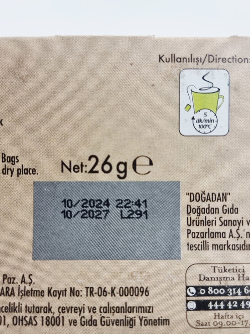 DOGADAN Травяной чай Шалфей в пакетиках 1 уп. 26 г (20 пакетиков по 1,3 г) (Турция)