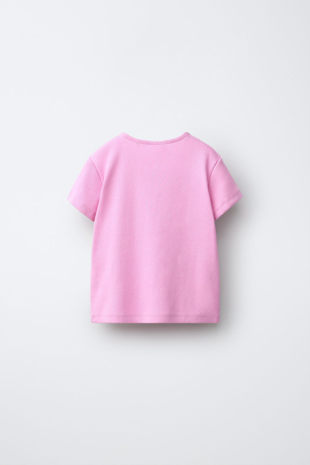ZARA ТОП В РУБЧИК С БАНТАМИ, МЯГКИЙ РОЗОВЫЙ