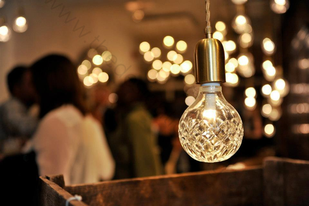 Pendant design lamp Crystal Bulb by Lee Broom (3 suspension)