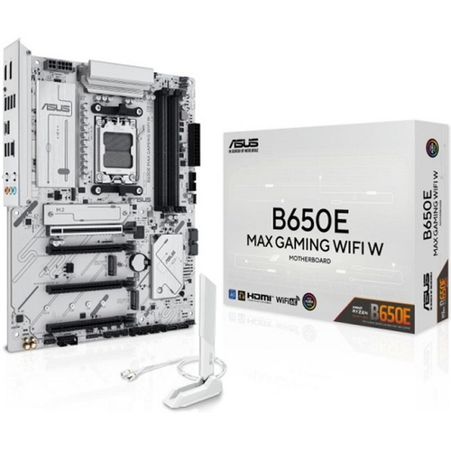 Материнская плата ASUS B650E MAX GAMING WIFI W (AM5/AMD B650E/4xDDR5/4xPCI-Ex16/3xM.2/SB/Wi-Fi/BT/HDMI/DisplayPort/ATX)