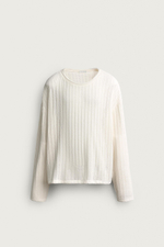 ФУТБОЛКА RELAXED FIT С ФАКТУРНОЙ ОТДЕЛКОЙ — ZARA