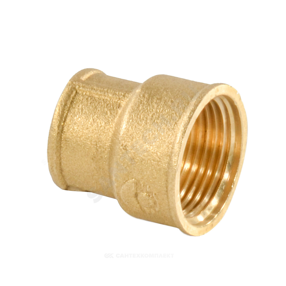 Муфта латунь переходная Ду 50х40 (2"х1 1/2") ВР/ВР VALFEX VF.240.L.200.112