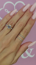 Кольцо с бриллиантом Эмеральд 1.5 ct