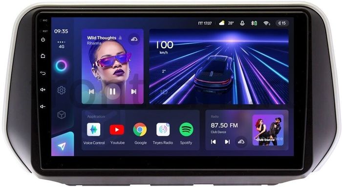 Магнитола для Hyundai Santa Fe 4 2018-2020 (прямое подключение к штатному усилителю) - Teyes CC3 монитор 10" QLED на Android 10, Быстрая, CarPlay, 4G SIM-слот