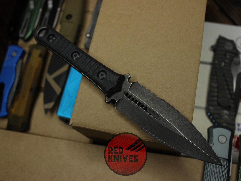 Нож Microtech Borka SBD 201-12 Black Apocalyptic , заточка 2/6