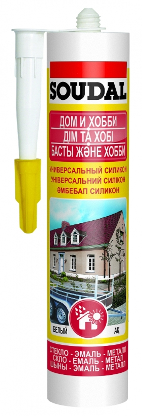 Герметик силикон. Soudal универс. бесцветн. 280мл  105905