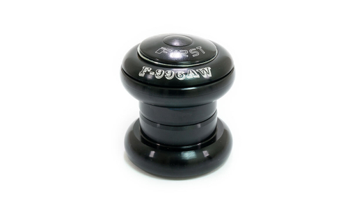 Рулевая колонка FIRST, 1-1/8", б/резьбовая, п/интегрированная, EC 34/28,6  EC 34/30, подшип. 5/32"x20- 2шт, с якорем, высота 29.5 мм, черн.