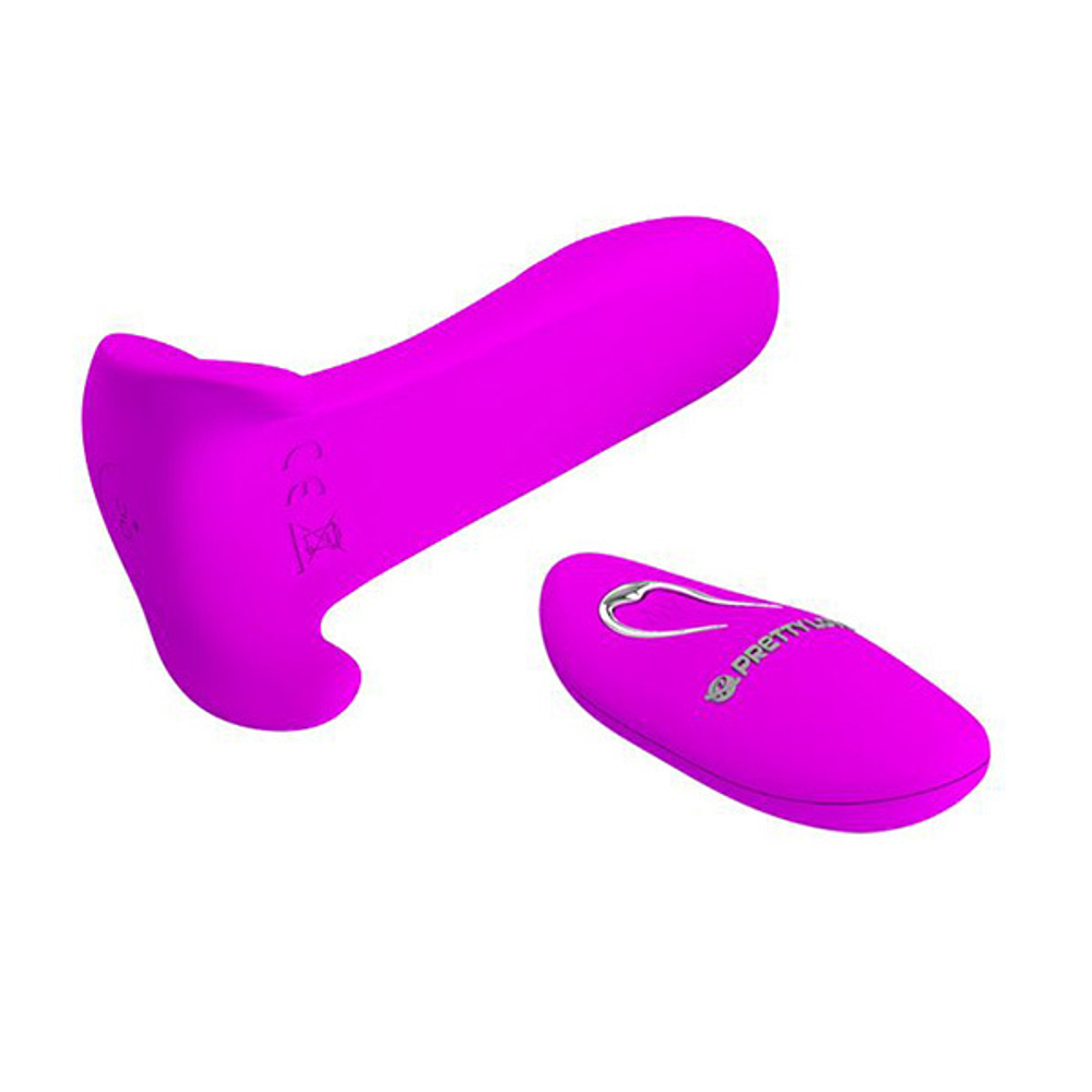 Лиловый мультифункциональный вибратор 10см Pretty Love Remote Control Massager BI-014850W