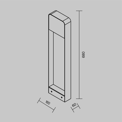 Ландшафтный светильник Портал / Porte 3000К 5Вт IP54, O481FL-L7BWD3K. TM Maytoni