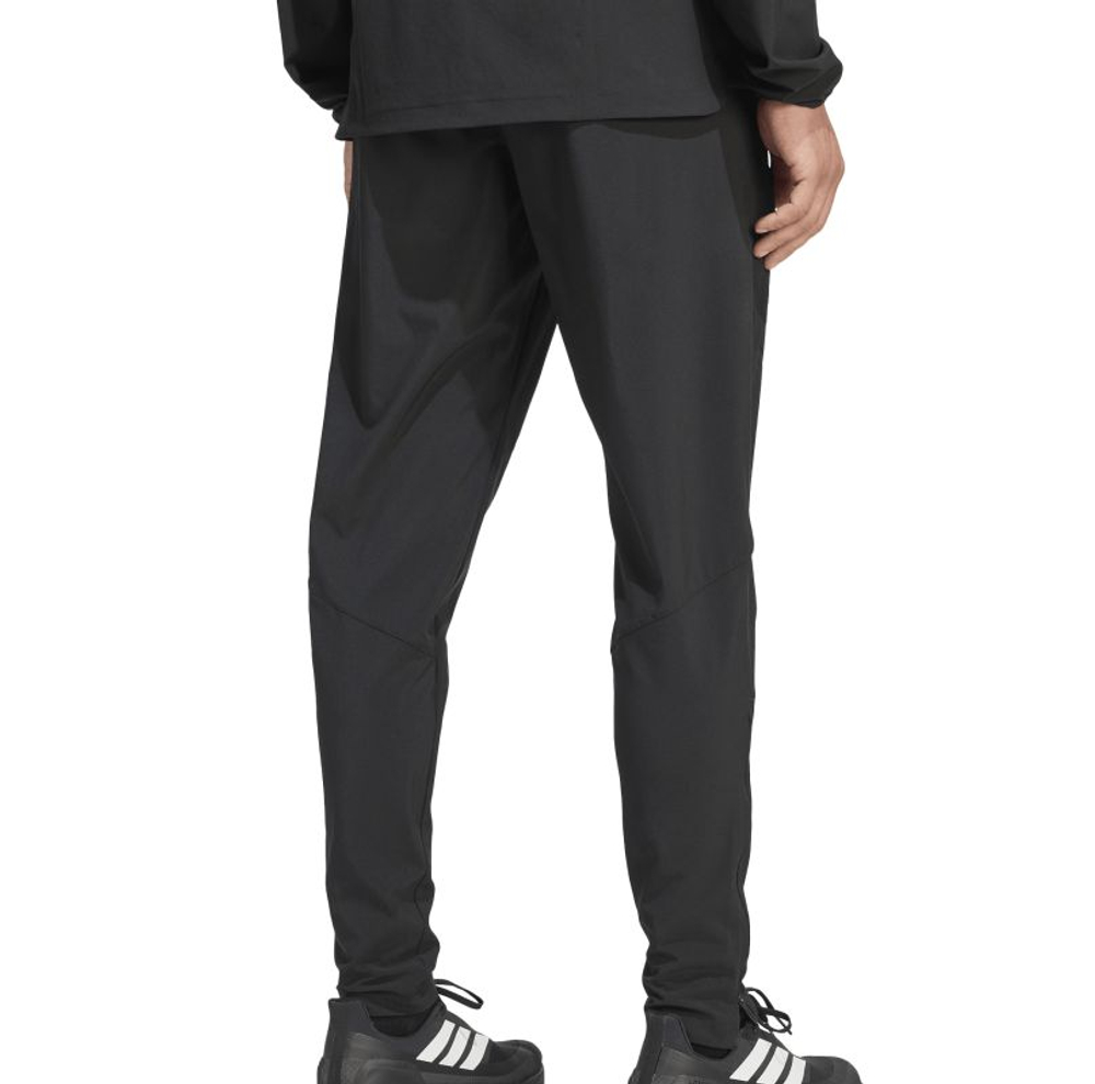 Мужские теннисные штаны Adidas Tiro Travel Woven - black/black