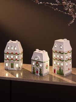 Домик с подсветкой Olgod из коллекции New Year Essential, 16 см