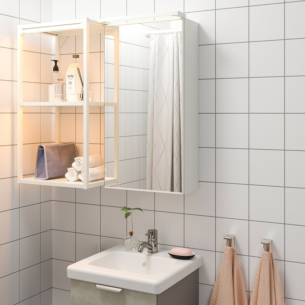 IKEA SILVERGLANS  (ИКЕА СИЛВЕРГЛАНС)  -  Светодиодная лента для ванной - диммируемая, белый 40 см